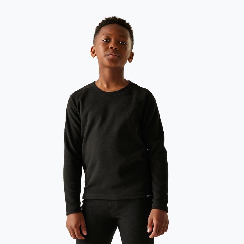 Vaikiški termoaktyvūs marškinėliai REGATTA Thermal Baselayer black 3