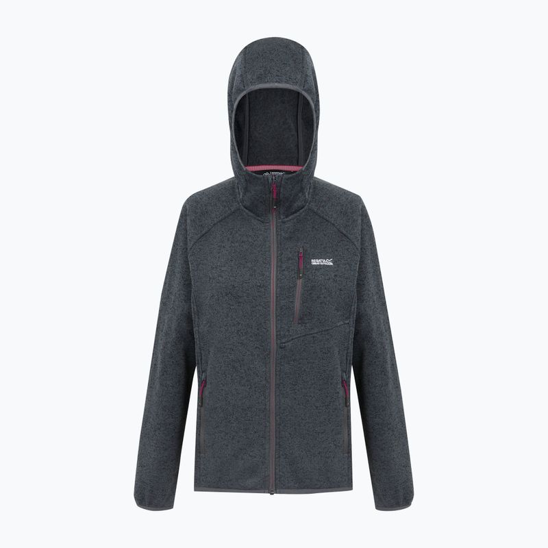 Moteriškas vilnonis džemperis su gobtuvu REGATTA Newhill II seal grey/pop 7