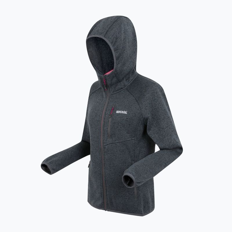 Moteriškas vilnonis džemperis su gobtuvu REGATTA Newhill II seal grey/pop 9
