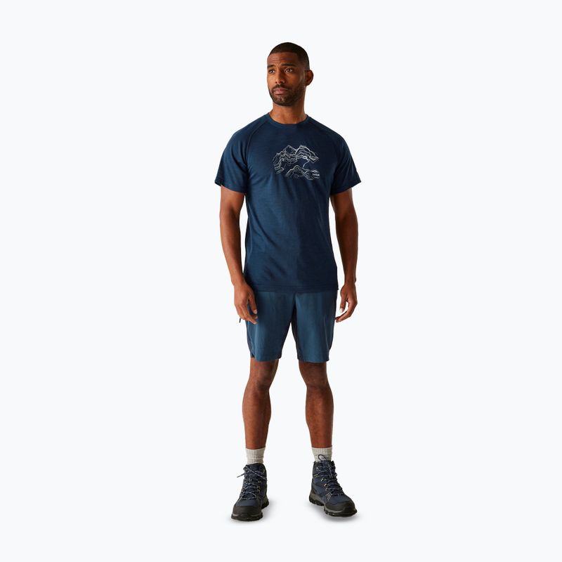 Vyriški žygio šortai REGATTA Eldes moonlight denim/navy 2