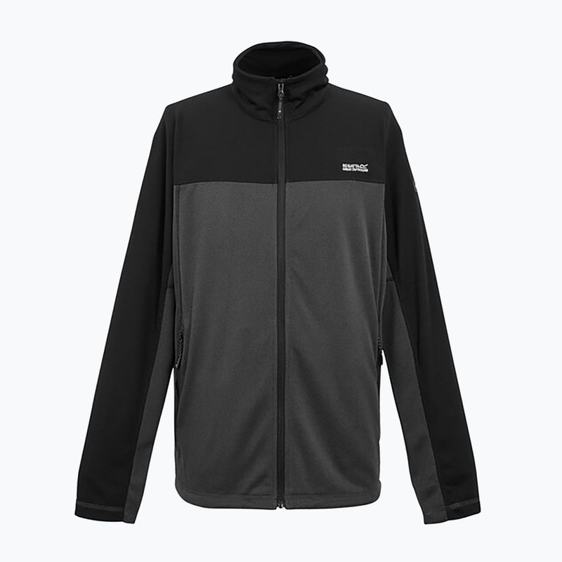 Vyriškas džemperis REGATT Highton Full Zip Midlayer ash/black 7