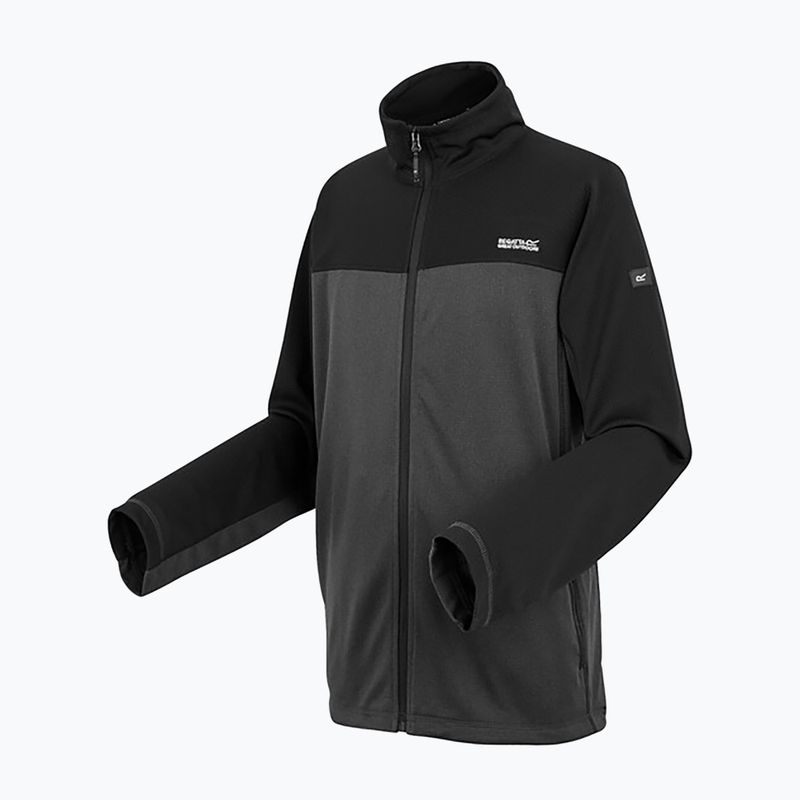 Vyriškas džemperis REGATT Highton Full Zip Midlayer ash/black 9