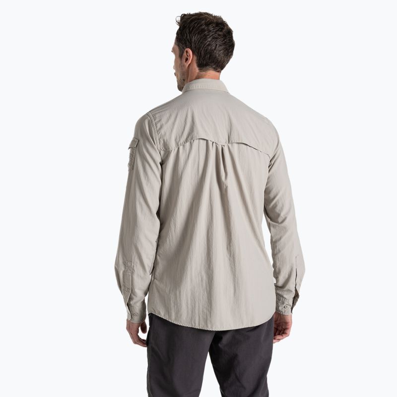 Vyriški marškinėliai Craghoppers NosiLife Adventure Long Sleeved Shirt III parchment 3