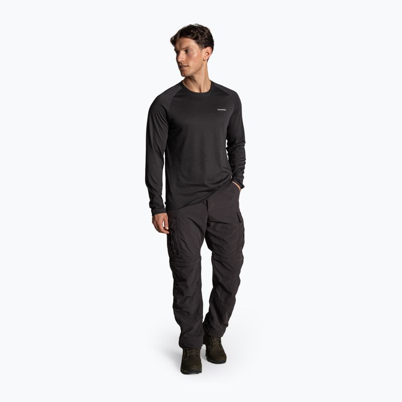 Vyriški trekingo marškinėliai ilgomis rankovėmis Craghoppers NosiLife Nour Long Sleeve dark iron 2