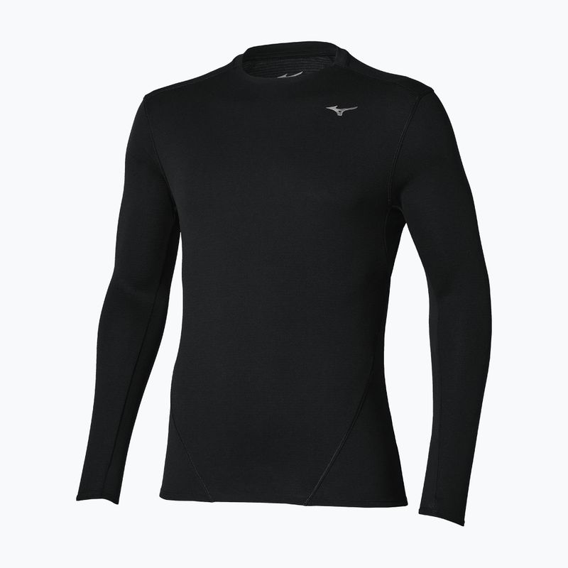 Vyriški bėgimo marškinėliai su ilgomis rankovėmis Mizuno Tech Thermal Charge Breath Thermo Long Sleeve Tee black
