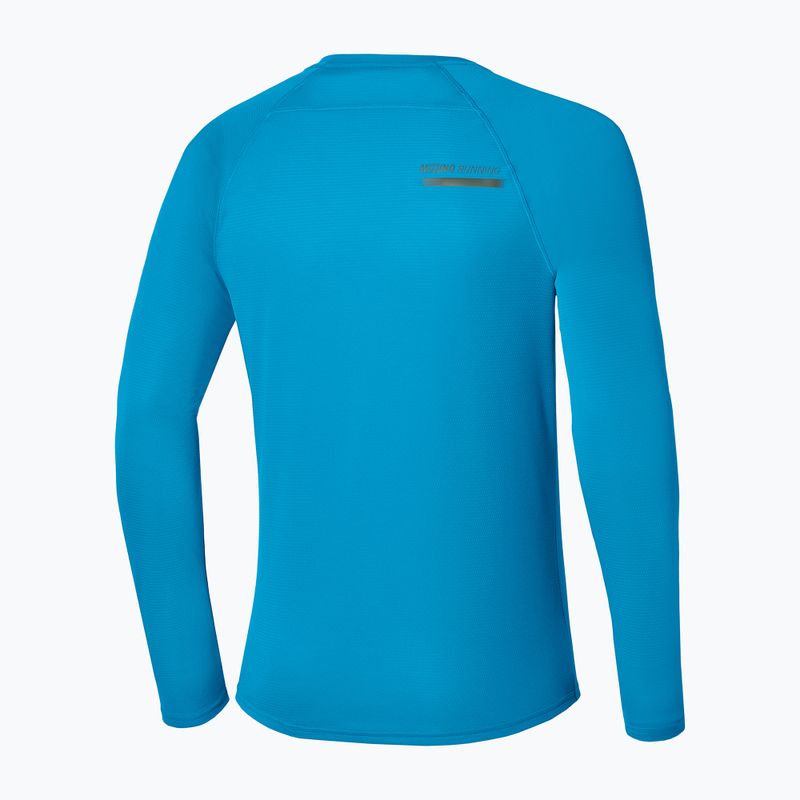 Vyriški bėgimo marškinėliai su ilgomis rankovėmis  Mizuno Active Dryaeroflow blue jewel 2