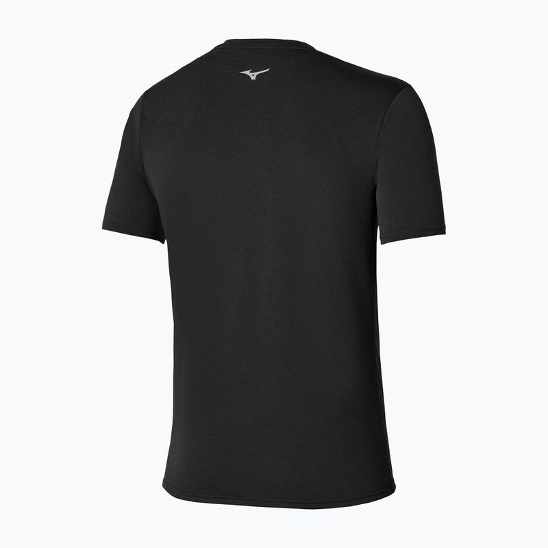 Vyriški bėgimo marškinėliai Mizuno Core Runbird Short Sleeve Tee black 2
