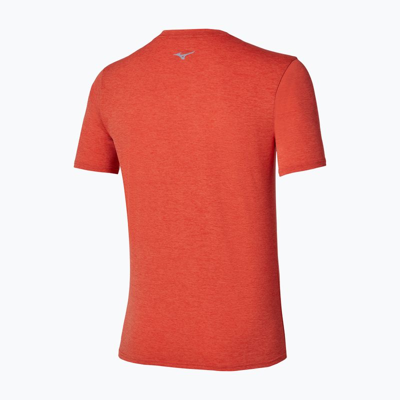 Vyriški bėgimo marškinėliai Mizuno Core Runbird Short Sleeve Tee orange 2