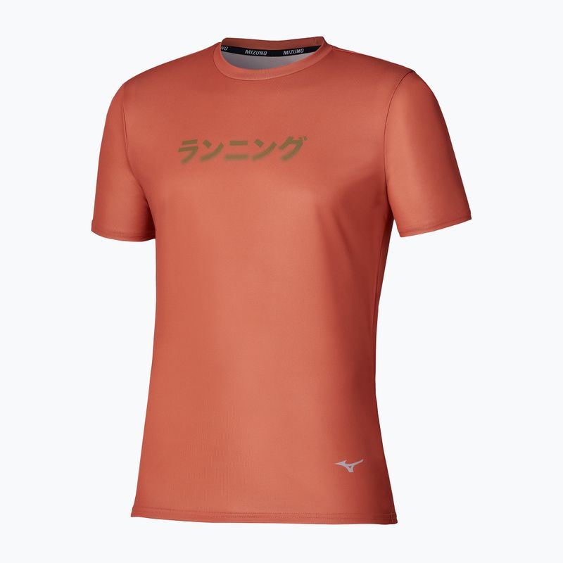 Vyriški bėgimo marškinėliai Mizuno Core Graphic Short Sleeve ginger