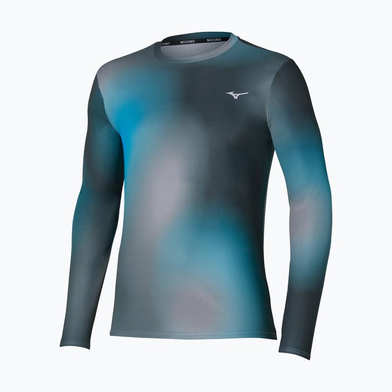 Vyriški bėgimo marškinėliai su ilgomis rankovėmis Mizuno Core Graphic Long Sleeve Tee dark slate