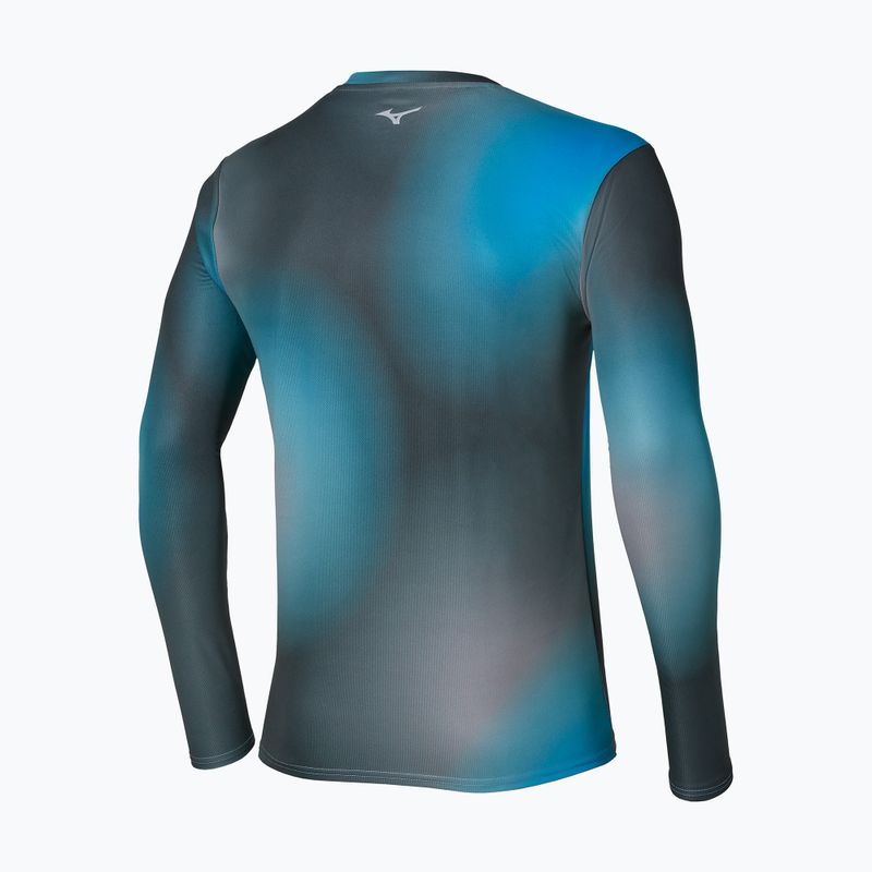 Vyriški bėgimo marškinėliai su ilgomis rankovėmis Mizuno Core Graphic Long Sleeve Tee dark slate 2