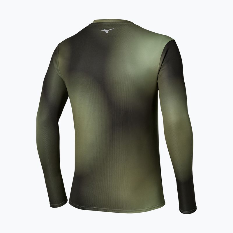 Vyriški bėgimo marškinėliai su ilgomis rankovėmis  Mizuno Core Graphic Long Sleeve Tee Forest Night 2