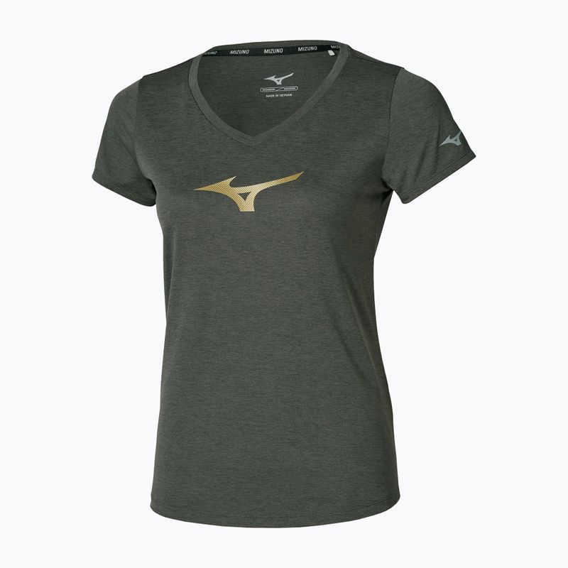 Moteriški bėgimo marškinėliai Mizuno Core Runbird Forest Night