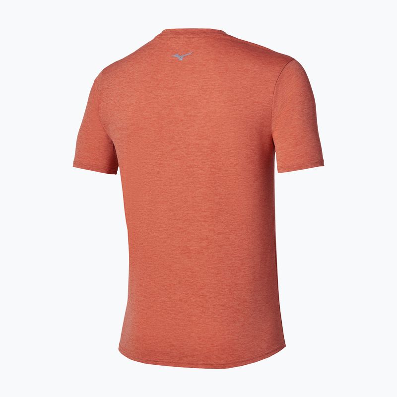 Vyriški bėgimo marškinėliai Mizuno Core Impulse Short Sleeve Tee ginger 2