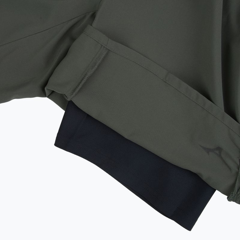 Vyriški bėgimo šortai Mizuno Multi Pocket 2In1 forest night 5