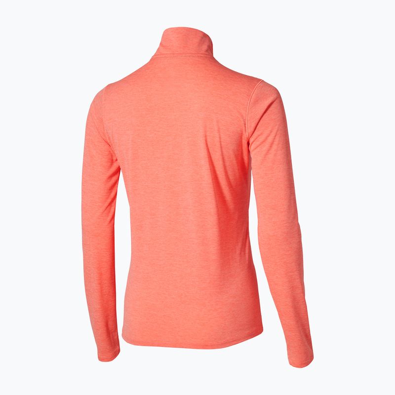 Moteriškas bėgimo džemperis Mizuno Core Impulse Half Zip Long Sleeve Tee desert flower 2