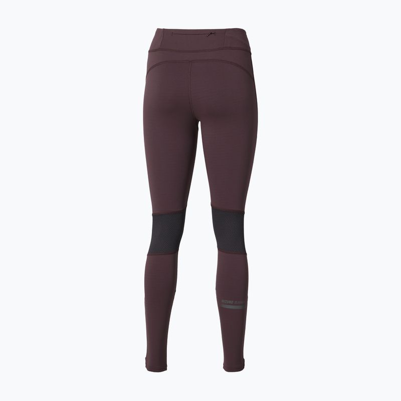 Moteriškos bėgimo tamprės Mizuno Active Warmalite Long Tight raisin 2