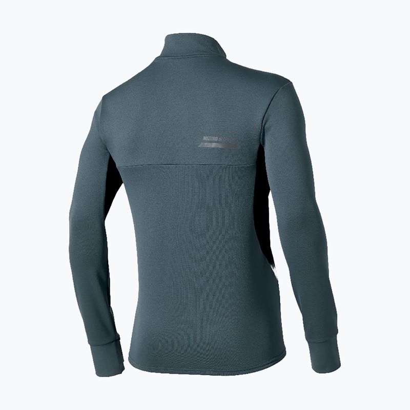 Vyriškas bėgimo džemperis Mizuno Active Warmalite Half Zip Long Sleeve Top dark slate 2