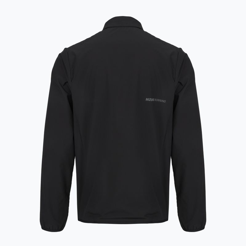 Vyriška bėgimo striukė Mizuno Tech Techfill Breath Thermo Jacket black 2