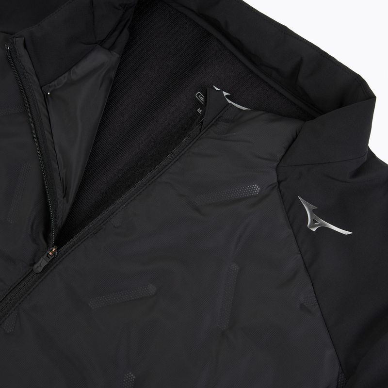Vyriška bėgimo striukė Mizuno Tech Techfill Breath Thermo Jacket black 3