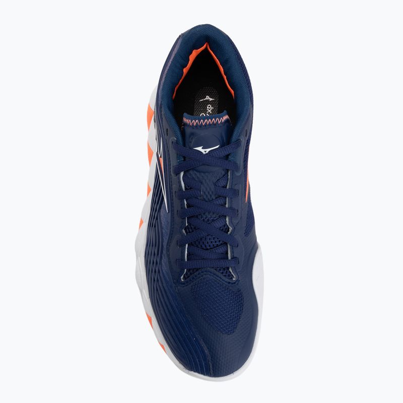 Vyriški teniso batai Mizuno Wave Enforce Tour 2 CC beacon blue/white/lava orange 5