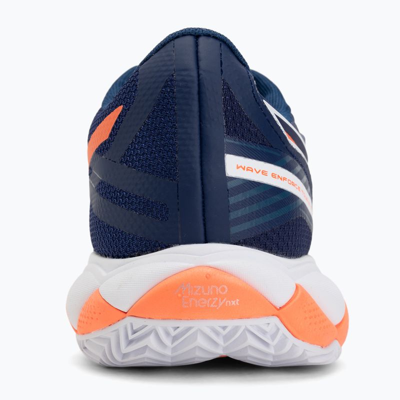 Vyriški teniso batai Mizuno Wave Enforce Tour 2 CC beacon blue/white/lava orange 6