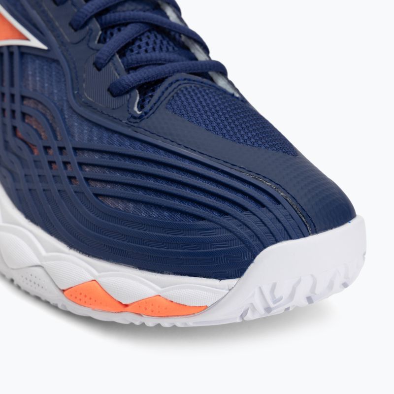 Vyriški teniso batai Mizuno Wave Enforce Tour 2 CC beacon blue/white/lava orange 7