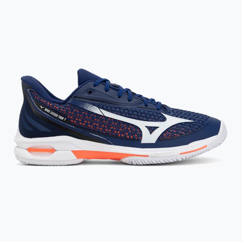 Vyriški teniso batai Mizuno Wave Exceed Tour 7 CC beacon blue/white/lava orange 2