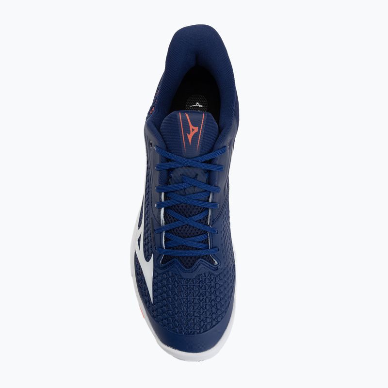 Vyriški teniso batai Mizuno Wave Exceed Tour 7 CC beacon blue/white/lava orange 5