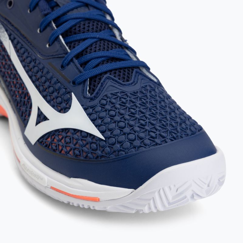 Vyriški teniso batai Mizuno Wave Exceed Tour 7 CC beacon blue/white/lava orange 7