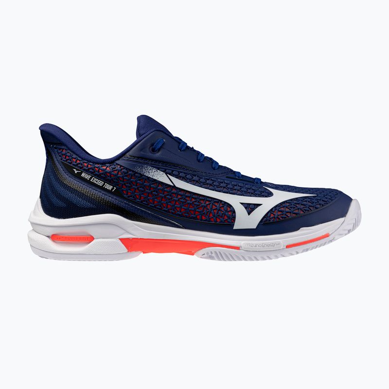 Vyriški teniso batai Mizuno Wave Exceed Tour 7 CC beacon blue/white/lava orange 8