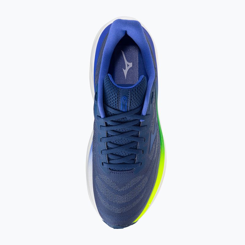 Vyriški bėgimo batai Mizuno Wave Sky 9 estate blue/sirius/lightning yellow 5