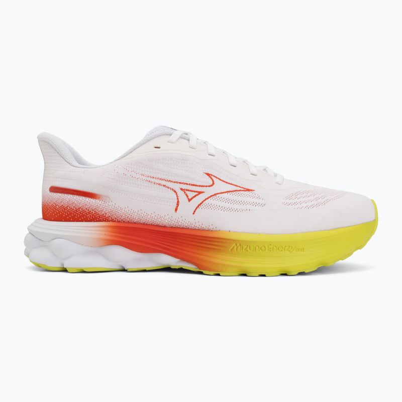 Vyriški bėgimo batai Mizuno Wave Skyrise 7 white/orange/evening primrose 2