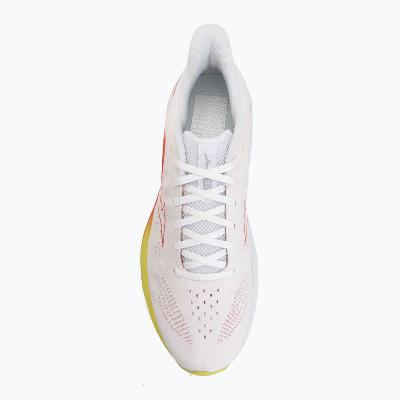 Vyriški bėgimo batai Mizuno Wave Skyrise 7 white/orange/evening primrose 5