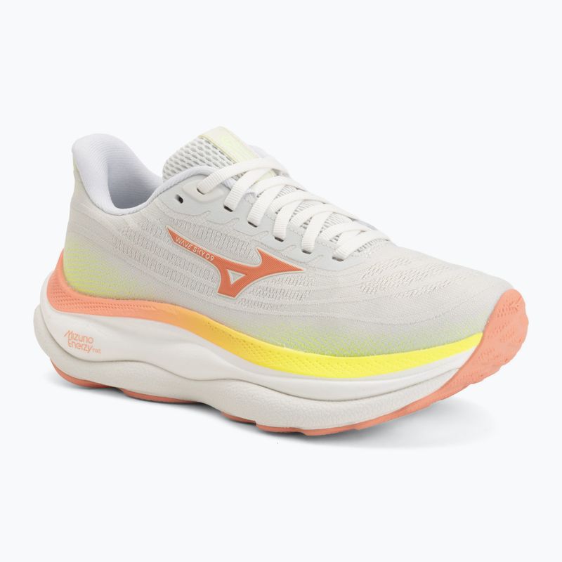 Moteriški bėgimo batai Mizuno Wave Sky 9 gf white/desert flower/lime pulp