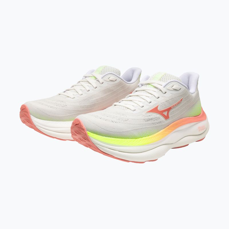 Moteriški bėgimo batai Mizuno Wave Sky 9 gf white/desert flower/lime pulp 5