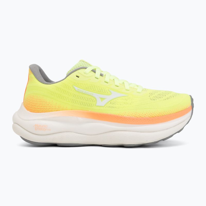 Moteriški bėgimo batai Mizuno Wave Sky 9 lime pulp/white/flamingo coral 2