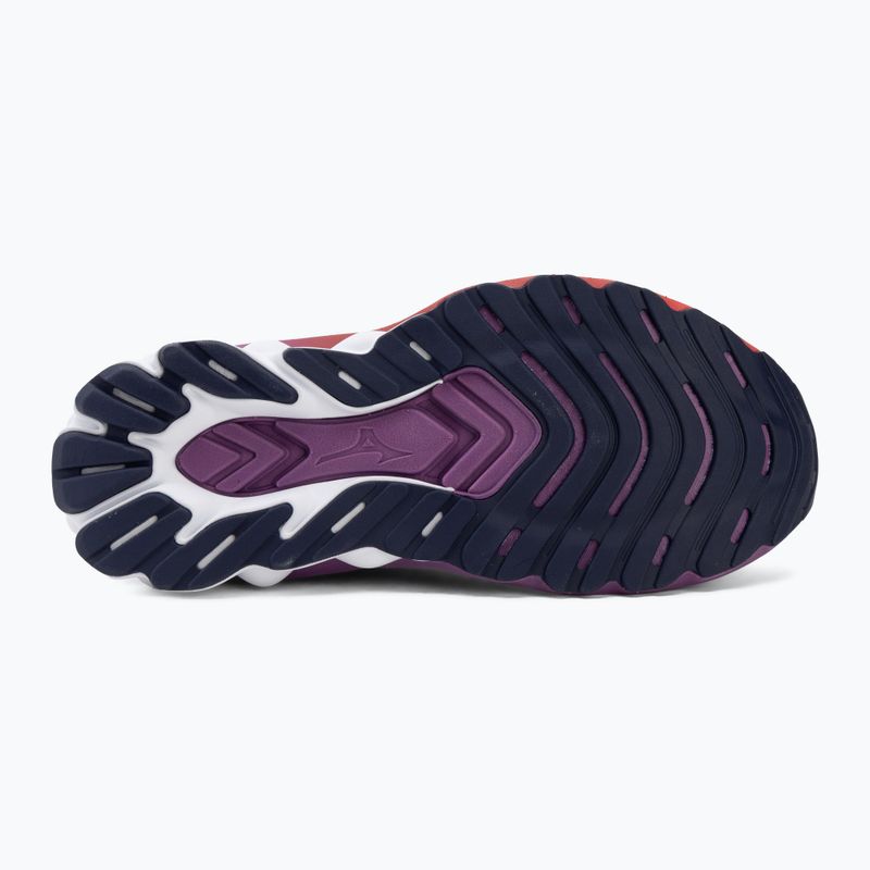 Moteriški bėgimo batai Mizuno Wave Skyrise 7 rhodonite/white/tomato puree 4