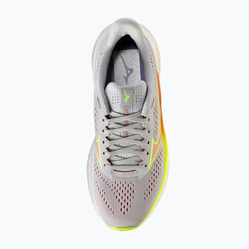 Moteriški bėgimo batai Mizuno Wave Inspire 22 cloudscape/desert flower/lime pulp 6