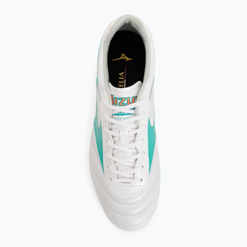 Futbolo batai Mizuno Morelia II Elite FG white/arcadia/lava orange 5