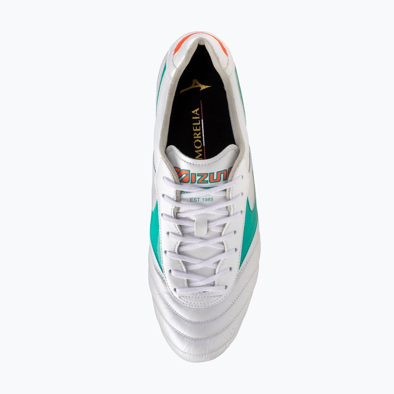 Futbolo batai Mizuno Morelia II Elite FG white/arcadia/lava orange 5