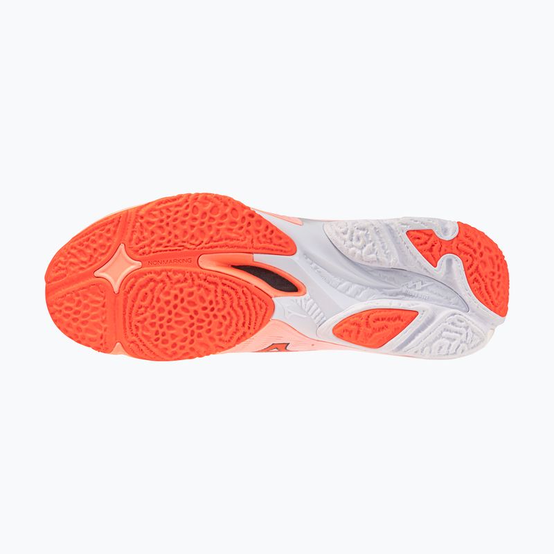 Tinklinio bateliai Mizuno Wave Lightning Elite flamingo coral/lava orange/white 4