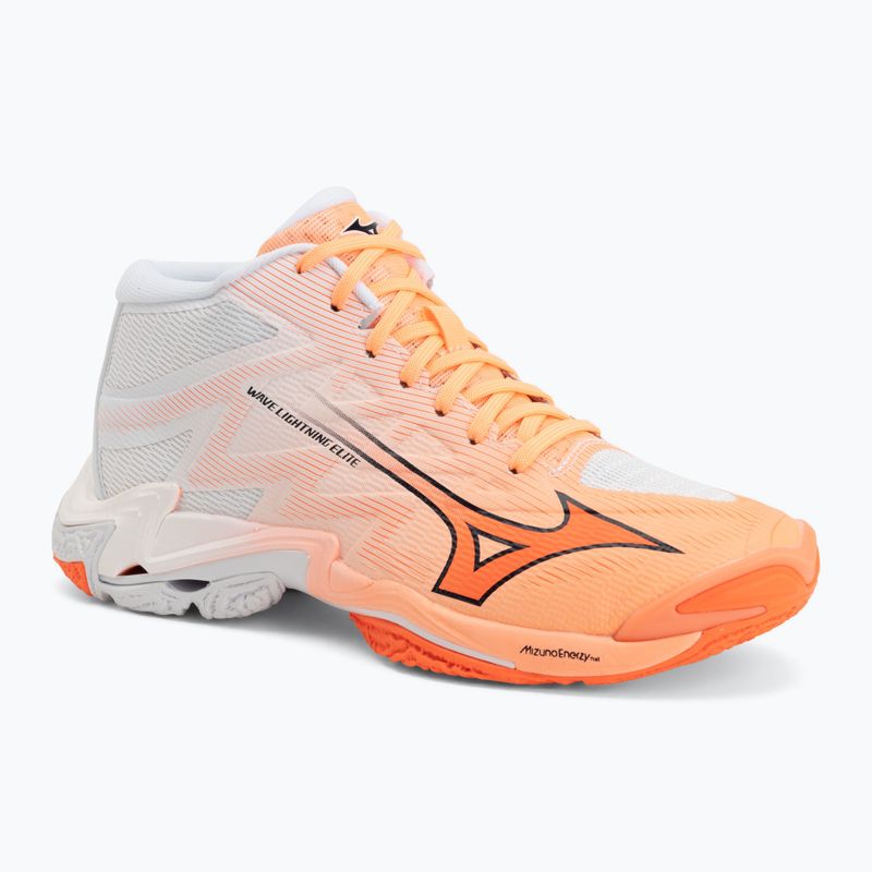 Tinklinio bateliai Mizuno Wave Lightning Elite Mid Flamingo Coral/Lava Orange/White
