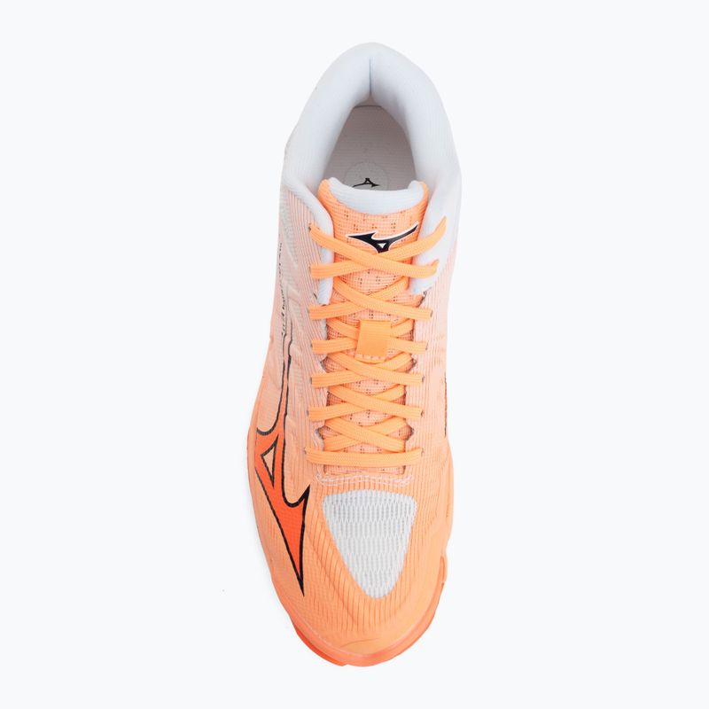 Tinklinio bateliai Mizuno Wave Lightning Elite Mid Flamingo Coral/Lava Orange/White 5