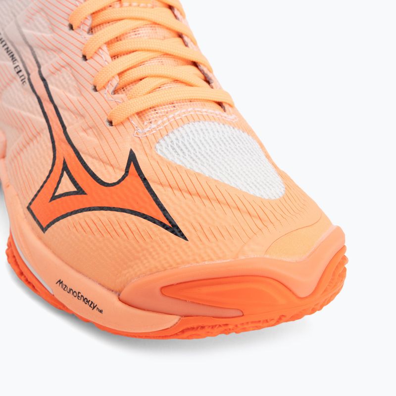 Tinklinio bateliai Mizuno Wave Lightning Elite Mid Flamingo Coral/Lava Orange/White 7