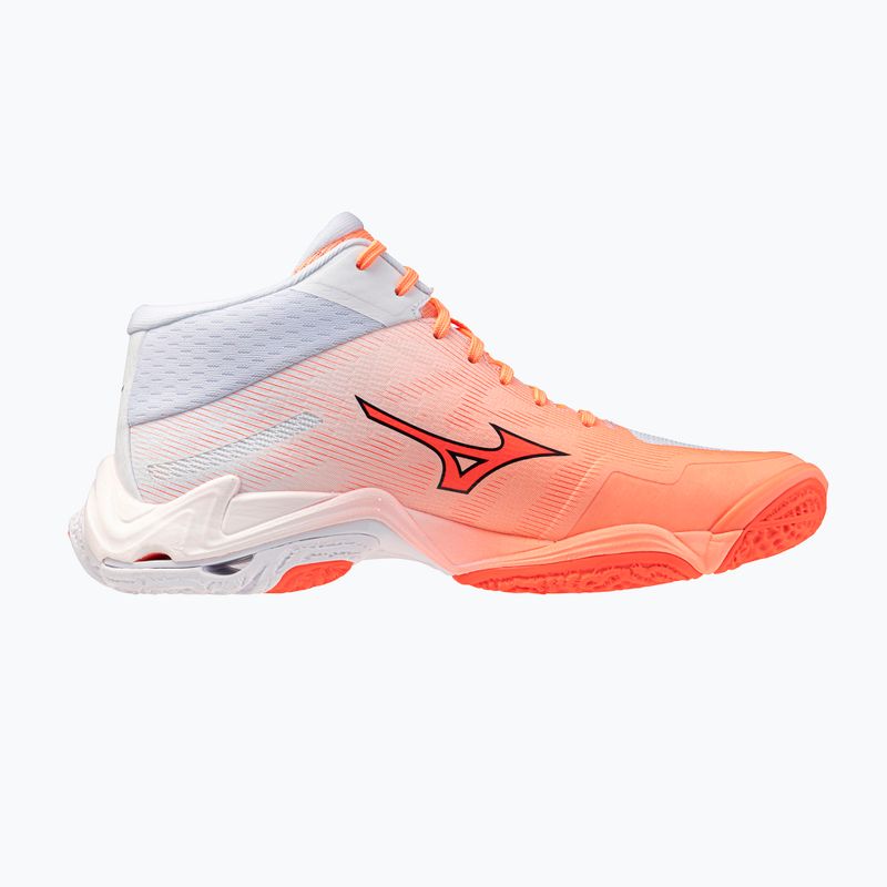 Tinklinio bateliai Mizuno Wave Lightning Elite Mid Flamingo Coral/Lava Orange/White 2