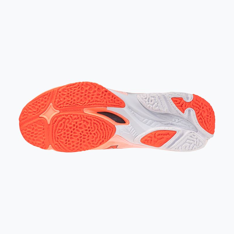 Tinklinio bateliai Mizuno Wave Lightning Elite Mid Flamingo Coral/Lava Orange/White 4