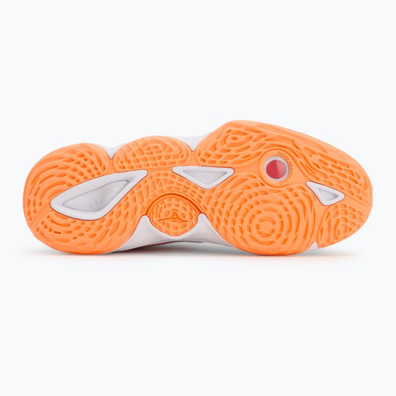 Moteriški tinklinio bateliai Mizuno Wave Momentum Elite blue finch/white/lava orange 4