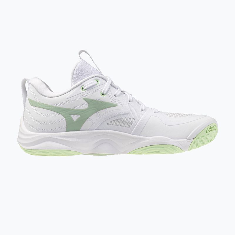 Moteriški tinklinio bateliai Mizuno Wave Momentum Elite white/balsam green/ambrosia 2