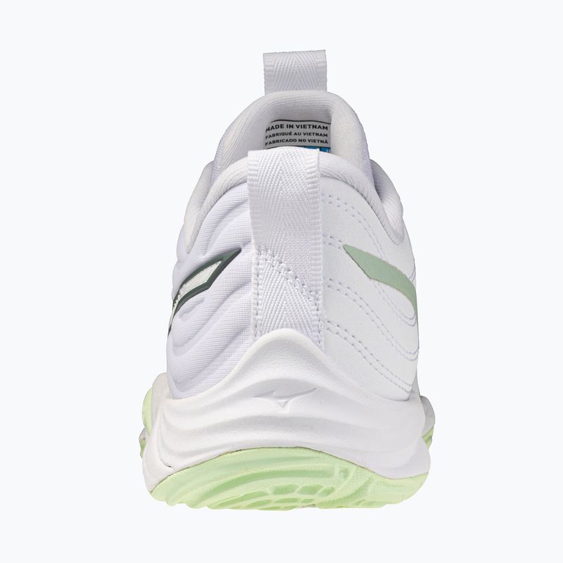 Moteriški tinklinio bateliai Mizuno Wave Momentum Elite white/balsam green/ambrosia 3